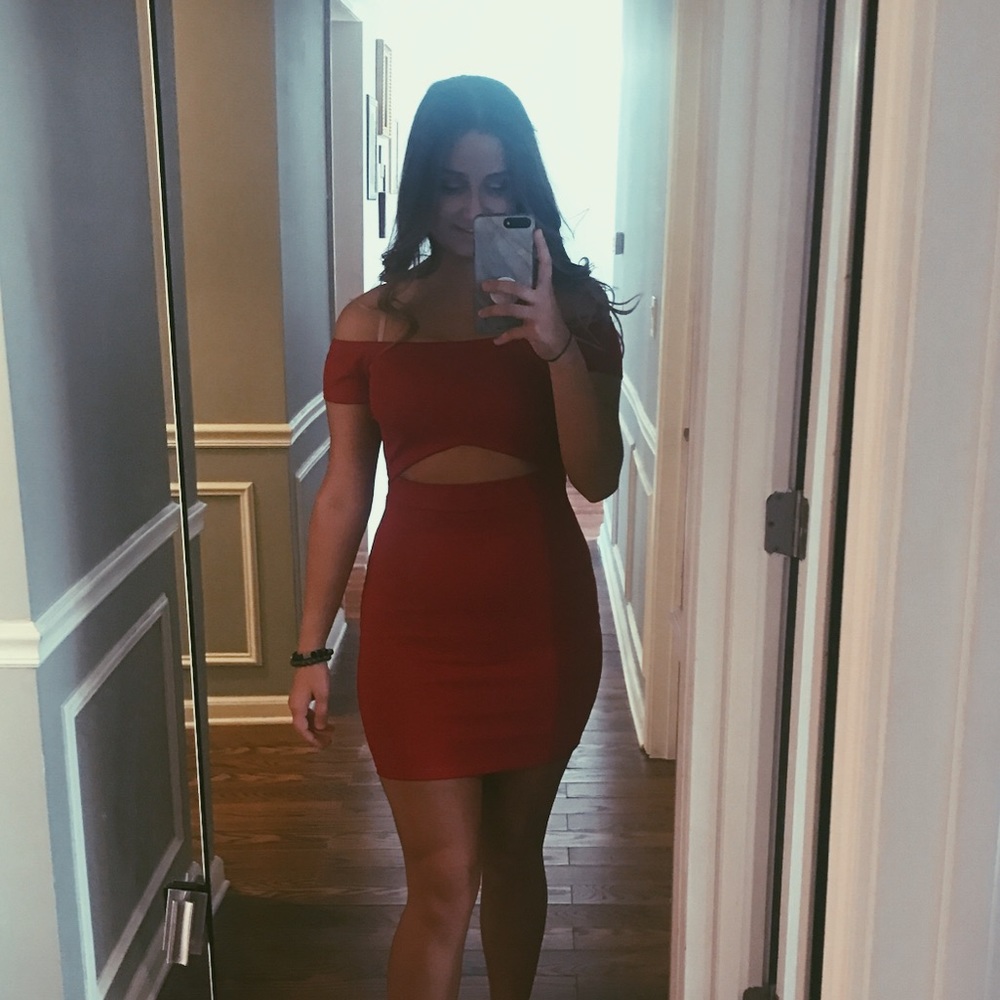 AKIRA CHICAGO RED DRESS